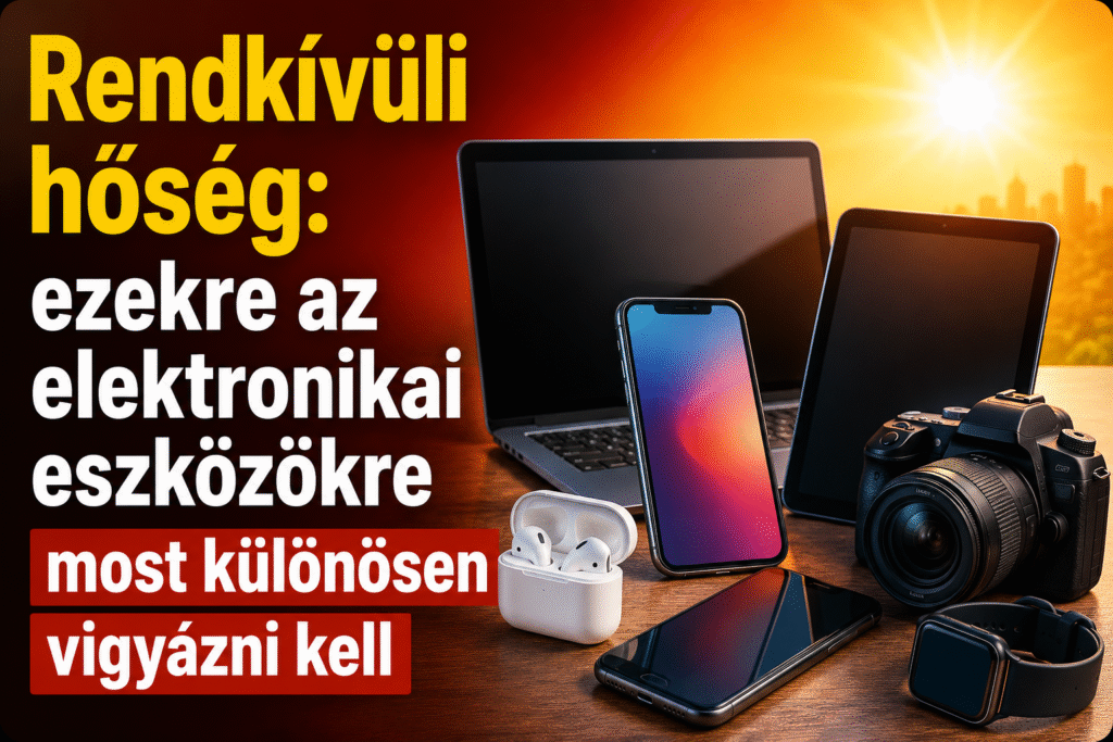 Mobiltelefon és elektronikai eszközök használata rendkívüli hőségben