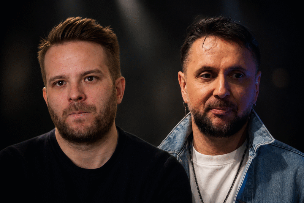 Majka koncert közben, valamint Bohár Dániel egy megosztott képen a nyilvános szóváltás kapcsán.
