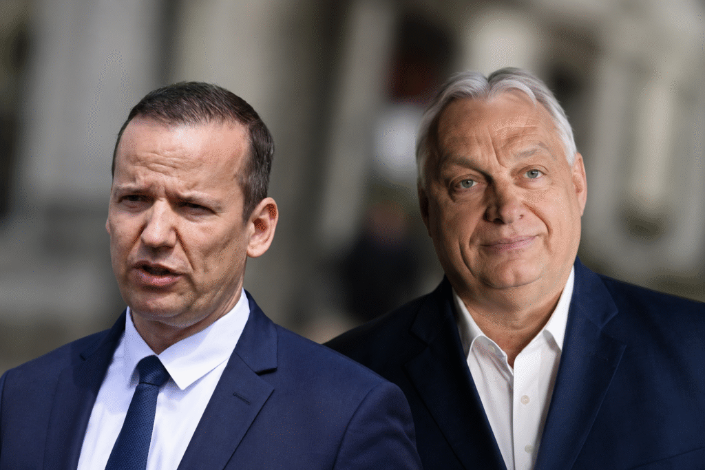 Orbán Viktor és Toroczkai László illusztáció