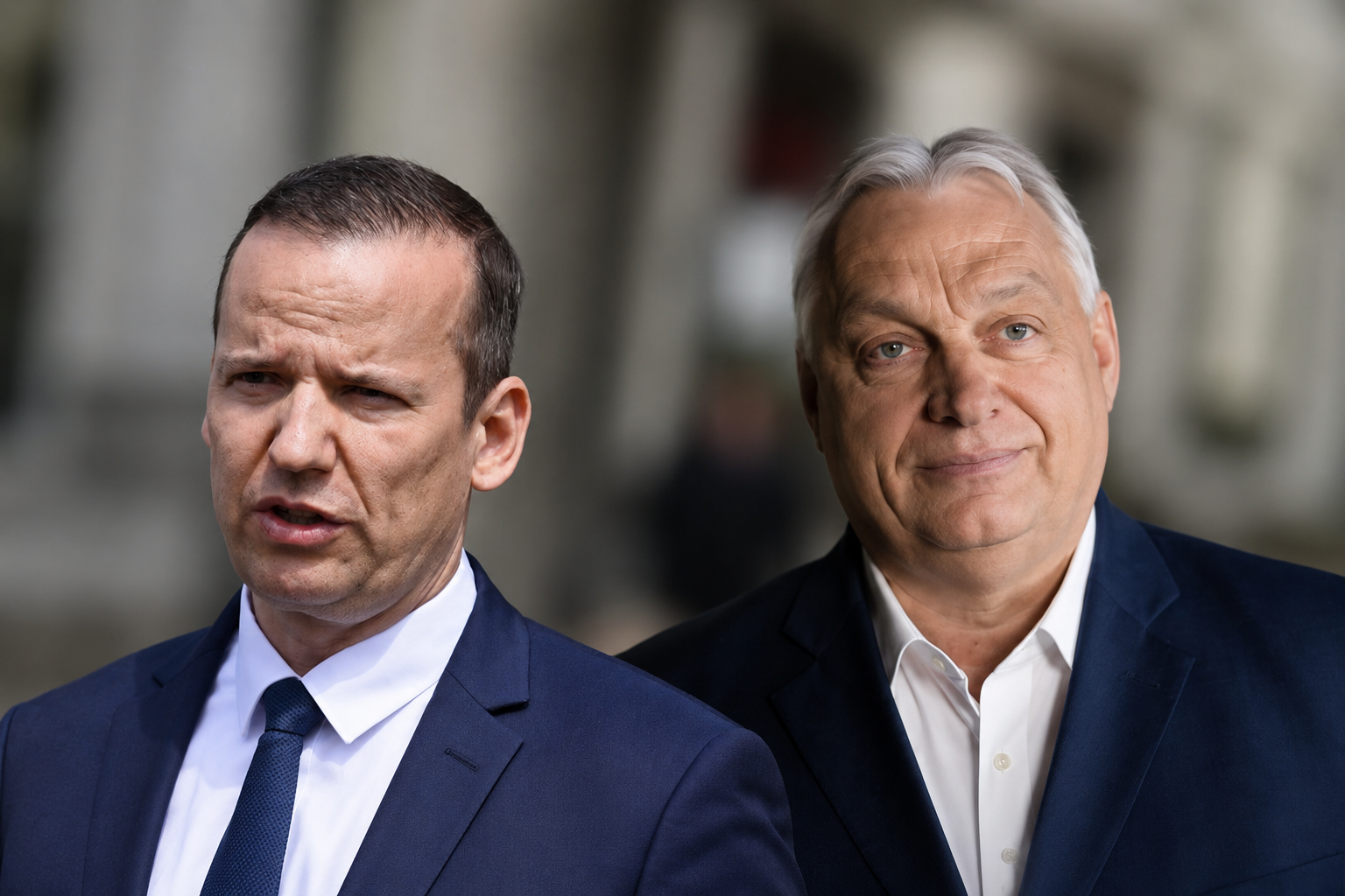 Orbán Viktor és Toroczkai László illusztáció