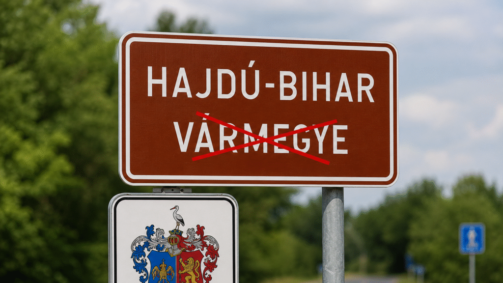 Magyarország térképe a megyékkel, a vármegyék és a főispán elnevezés megszüntetéséről szóló törvényjavaslat illusztrációja.