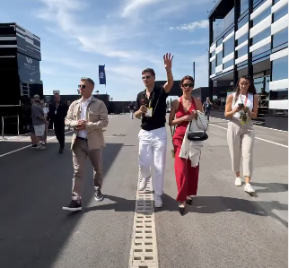 Magyar Péter és Szabó Ilona a Hungaroringen