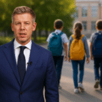 Iskolatáskával sétáló diákok, az iskolakezdési támogatás illusztrációjaként.